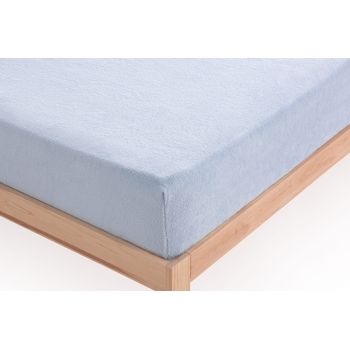 Sábana Bajera Ajustable Coralina Azul Cama 90cm Donegal Collections