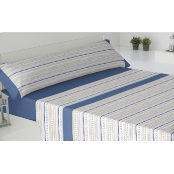 Juego De Sábanas Cama 135cm Con 2 Fundas Almohada Africa Azul Donegal Collections