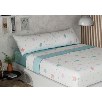 Juego De Sábanas Cuatro Piezas Coralina Famu Cama 180 Cm Azul con Ofertas  en Carrefour