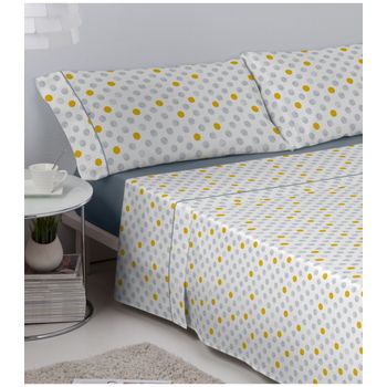 Juego De Sábanas 100% Algodón   Góndola Acero Cama 160cm + 2 Almohadas Donegal Collections