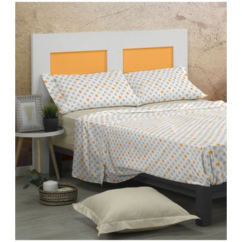 Juego De Sábanas Algodón Combinado Mery Aqua Cama 150cm + 2 Almohadas  Donegal Collections con Ofertas en Carrefour