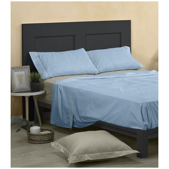 Juego De Sábanas Cuatro Piezas Coralina Goly Cama 180 Cm Gris con Ofertas  en Carrefour