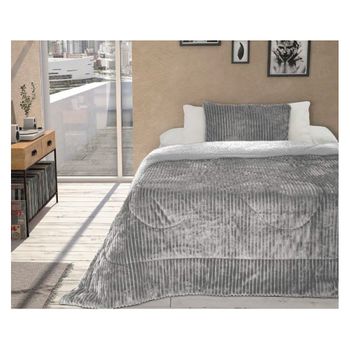 Edredon Conforter Velvet Pravia Tejido Aterciopelado Para Cama De 180 Cm  con Ofertas en Carrefour