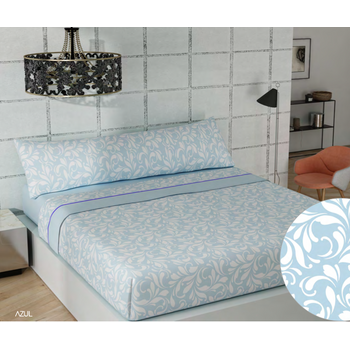 Juego De Sábanas Tres Piezas Invierno Franela Drag Cama De 135 Cm Azul con  Ofertas en Carrefour