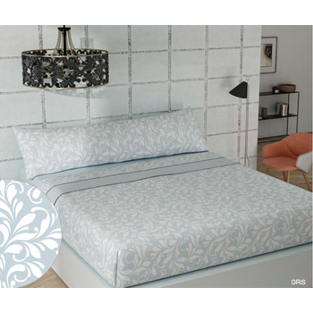 Juego De Sábanas Cuatro Piezas Coralina Goly Cama 150 Cm Gris con Ofertas  en Carrefour