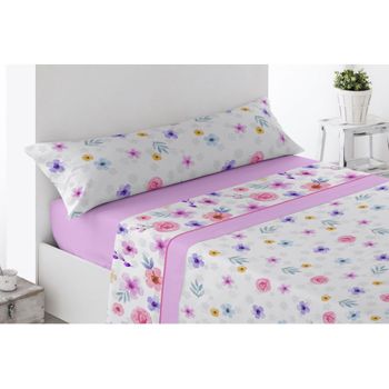 Juego De Sábanas Invierno Afelpadas Pirineo Suave Gondy Cama 90cm Rosa Donegal