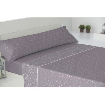 Juego De Sábanas Cuatro Piezas Donegal Lluvia Cama 160 Cm + 2 Fundas De Almohada Nude