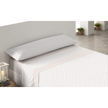 Juego De Sábanas Tres Piezas Donegal Guby Cama 90 Cm Beige