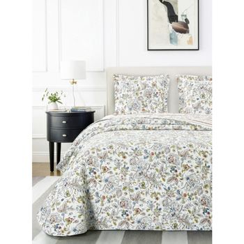 Colcha Bouti Estampada + Fundas Cojines Lena Cama De 90cm 180x260cm con  Ofertas en Carrefour