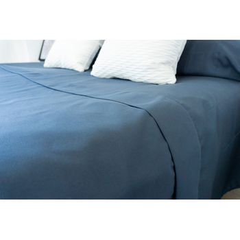 Juego De Sábanas Liso 3 Piezas Cama 105cm Gris Tacto Extrasuave Donegal Collections