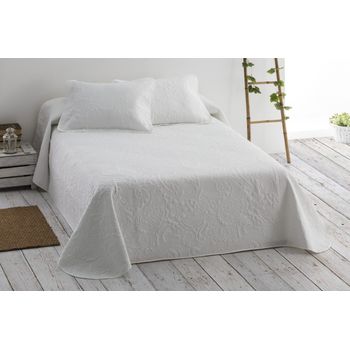 Colcha Bouti Reversible + Cojines Cel Blanco Cama De 150cm 250x260cm