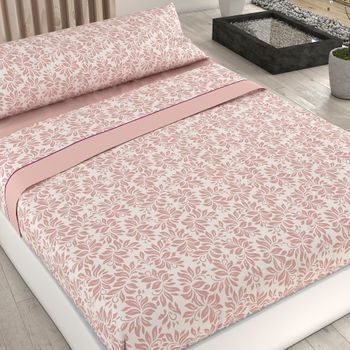 Juego De Sábanas Tres Piezas Donegal Guby Cama 105 Cm Rosa con Ofertas en  Carrefour