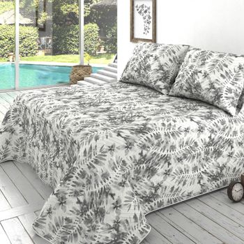 Colcha Bouti Estampada + Cojines Yard Cama De 135cm 235x260cm