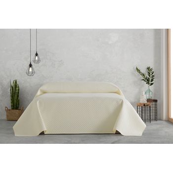 Colcha Bouti Para Cama Verano. Colcha Cubre Cama Acolchada Reversible  Rombos. Cama 180 - 270 X 260 Cm. Color Blanco. con Ofertas en Carrefour