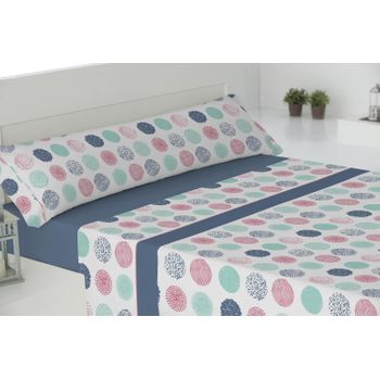 Juego De Sábanas Tres Piezas Fiji Cama 90cm Azul