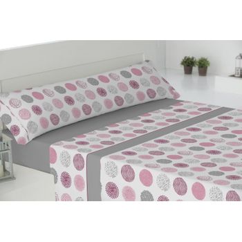 Juego De Sábanas Tres Piezas Fiji Cama 135cm Gris