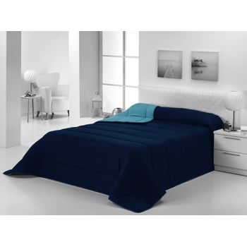 Edredón Nórdico 300gr Bicolor Reversible Cama 80cm Azul / Turquesa