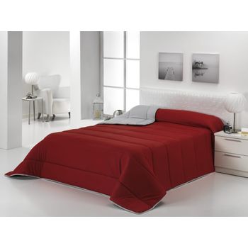 Edredón Nórdico 300gr Bicolor Reversible Cama 90cm Granate / Gris