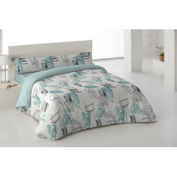 Funda Nórdica De Dos Piezas Olcy Azul Cama 90 Cm