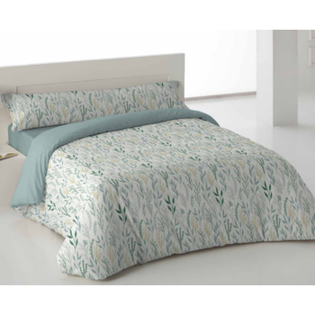 Funda Nórdica De Dos Piezas Burgy Verde Cama 150 Cm