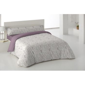 Funda Nórdica De Dos Piezas Burgy Malva Cama 150 Cm