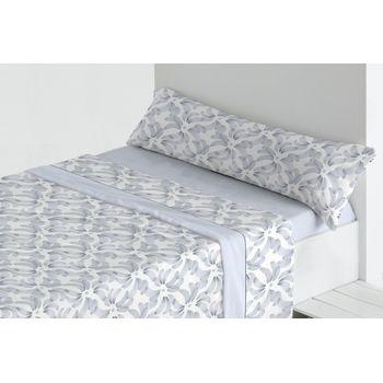 Juego De Sábanas Tres Piezas Coralina Famu Cama 135 Cm Azul