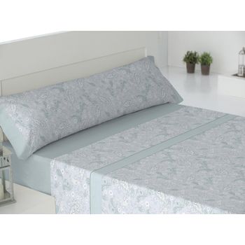 Juego De Sábanas Térmicas De Invierno, Ropa De Cama 3 Piezas(cama 150,  Triángulo Aguamarina)- Home Mercury con Ofertas en Carrefour