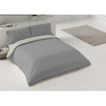 Juego De Sábanas Algodón Percal 200 Hilos Panel Don Algodón 180cm Gris con  Ofertas en Carrefour