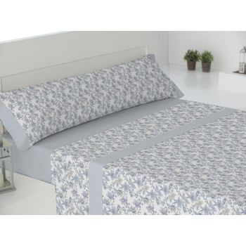 Cotton Artean - Juego De Sabanas Cuadros Azul Cama De 200 X 190/200. con  Ofertas en Carrefour