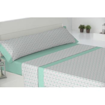 Juego De Sábanas 3 Piezas Cama 90cm Scandy Aqua Donegal Collections