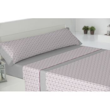 Juego De Sábanas 4 Piezas Cama 135cm + 2 Fundas Almohada Scandy Gris Donegal Collections