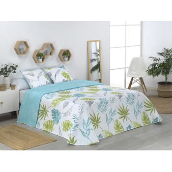 Colcha Bouti Estampada + Funda Cojín Lindoso Cama De 90cm 180x260cm