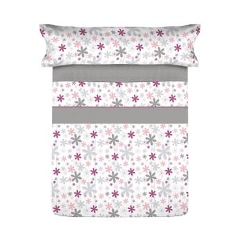 Juego de sábanas en algodón cama 90 cm 3 piezas Bora Rosa - Ropa de cama -  Eminza