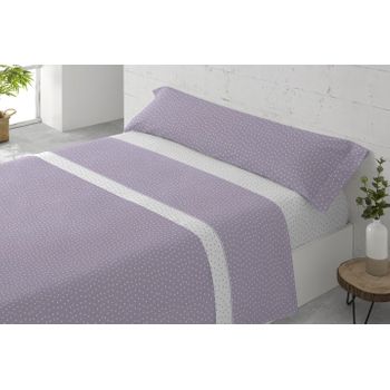 JUEGO SÁBANAS CORALINA ESTAMPADO HOJAS (Cama 135:210x270, MULTI