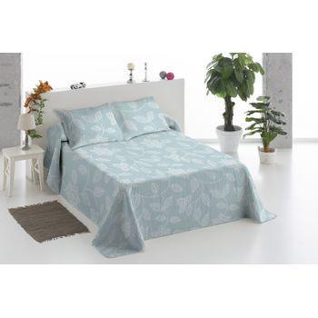 Colcha Bouti Estampada + Fundas Cojines Ceira Cama De 90cm 180x260cm