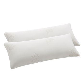 Pack 2 Almohadas Viscoelástica Copos Funda Aloe Vera 70cm Donegal Collections