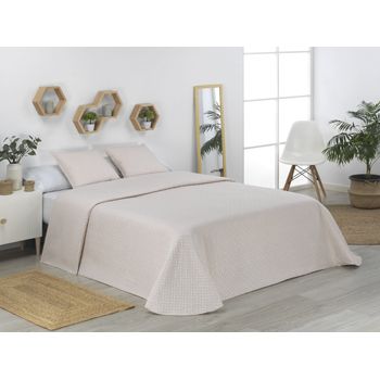 Colcha Reversible Bicolor + Cojines Cama 150cm Gris Claro/gris Oscuro con  Ofertas en Carrefour