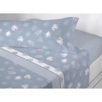 Juego De Sábanas Invierno Sedalina Klark Gris Cama 150cm Donegal  Collections