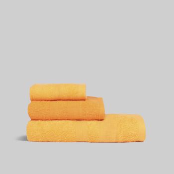 Pack 3 Toallas Naranja (30x50cm, 50x100cm Y 70x140cm) Donegal Collections