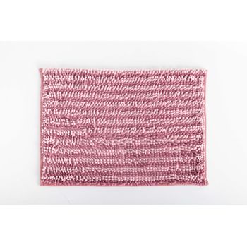 Alfombra De Baño 100% Algodón Antideslizante Basic 50x80cm Rosa con Ofertas  en Carrefour