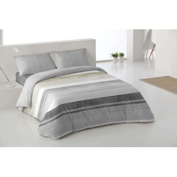 Funda Nórdica Tres Piezas Frugo Gris Cama De 90cm Donegal Collections