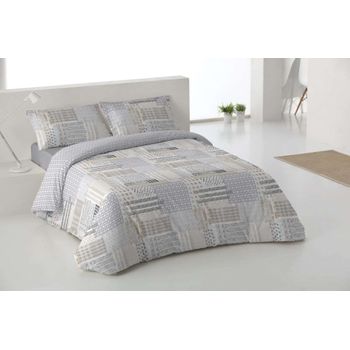 Funda Nórdica Tres Piezas Brori Gris Cama De 90cm Donegal Collections