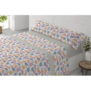 Juego De Sábanas Tres Piezas Cama De 90cm Celara Gris Donegal