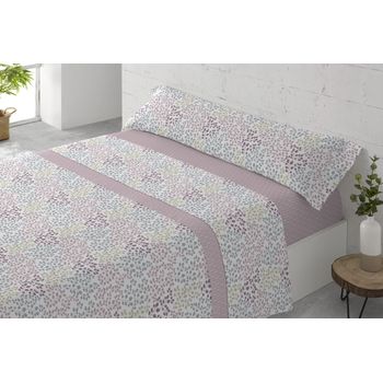 Juego De Sábanas Tres Piezas Cama De 105cm Slen Rosa Donegal