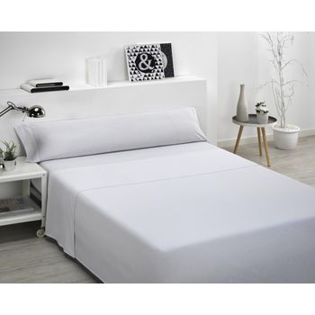 JUEGO DE SÁBANAS IBIZA LISO CAMA 135 C/2 CELESTE 3 PIEZAS 100% ALGODÓN