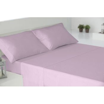 Juego Sábanas Cuatro Piezas 100% Algodón Rosa Cama 150cm Donegal Collections