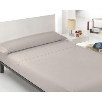 Juego De Sábanas Tres Piezas Liso Gris Cama De 180cm Donegal Collections