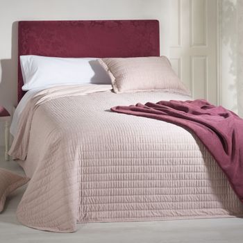 Colcha Bouti Lisa Y Fundas De Cojín Selen Rosa Cama 135 Cm Donegal Collections