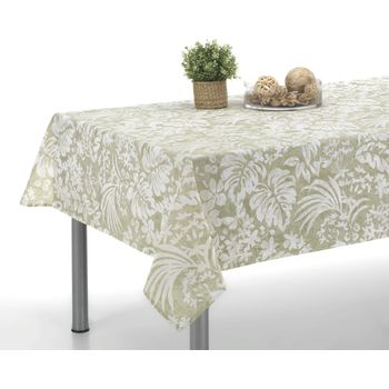 Pack 2 Manteles Estampado Antimanchas 50x140cm Laup Verde Donegal Collections