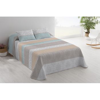 Colcha Bouti Estampada + 2 Fundas Cojín Got Cama De 135cm 235x260cm